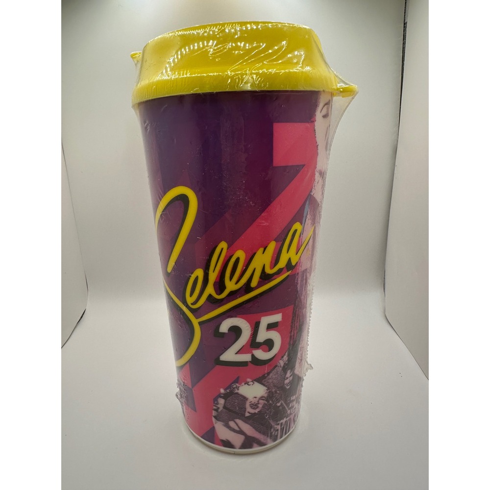 Selena 25 Years Legend Tumbler Cup Yellow‎ Lid